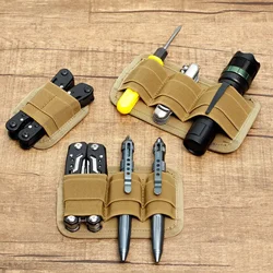 Organizador táctico con panel MOLLE de gancho y bucle para mochila