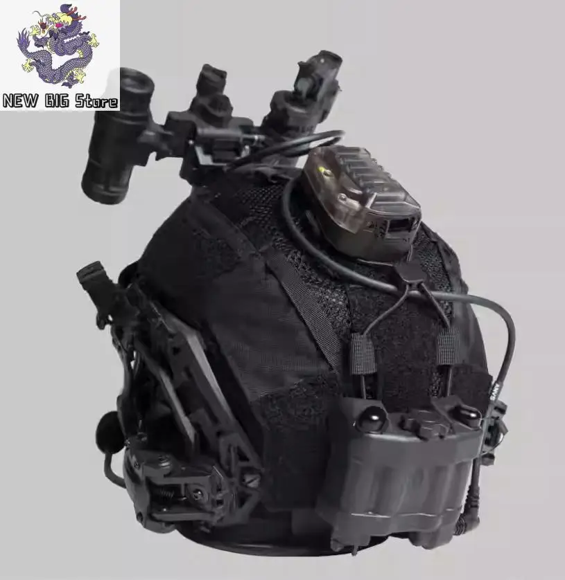 FMA funda táctica casco Caiman high cut bump cubierta tela para caza - imagen 3