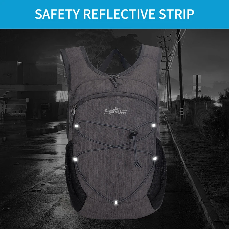 Mochila táctica ligera con múltiples bolsillos y tira reflectante - imagen 2