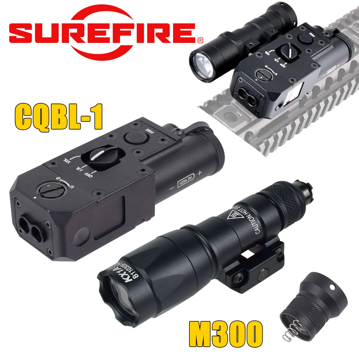 Linterna táctica Surefire M300B/M300C IR Multi-Color 20mm Picatinny