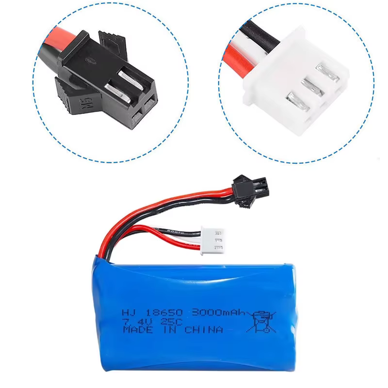 Batería LiPo 7,4 V 3000 mAh SM Plug para RC - imagen 4