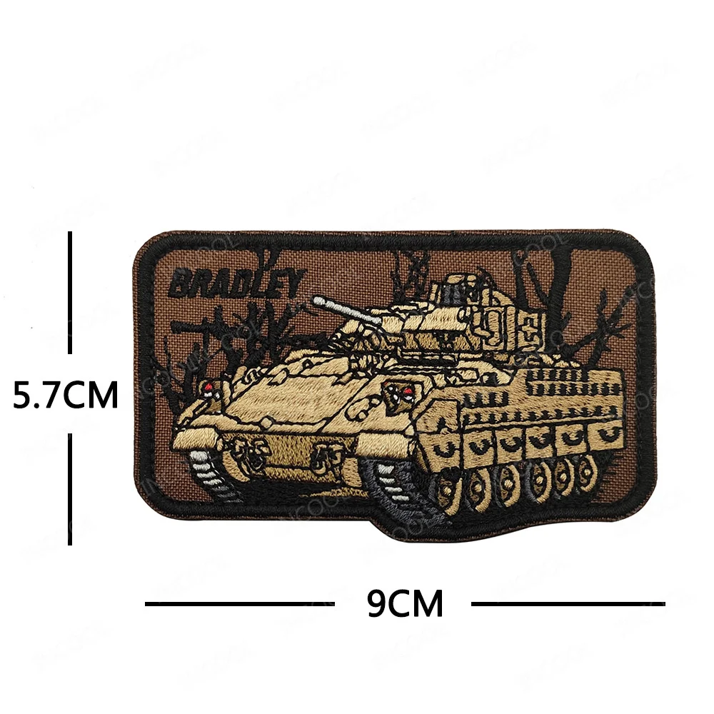 Parche PVC militar tanque verde – Accesorio táctico para uniforme - imagen 2