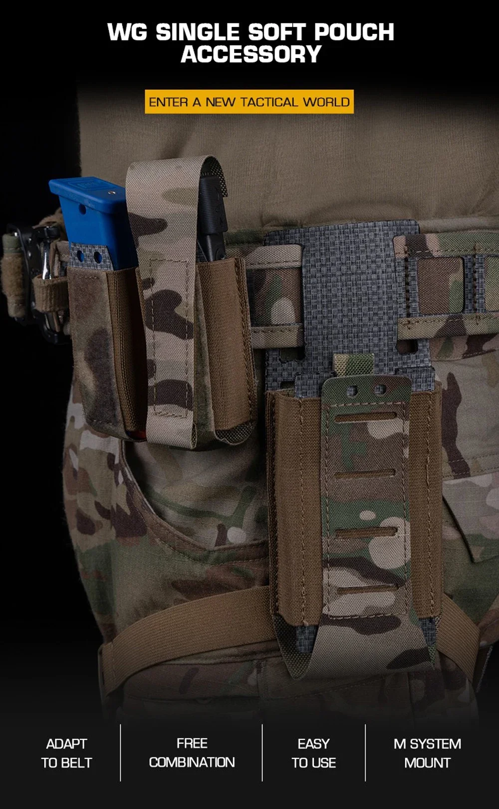 Adaptador MOLLE CLUSGO en uso