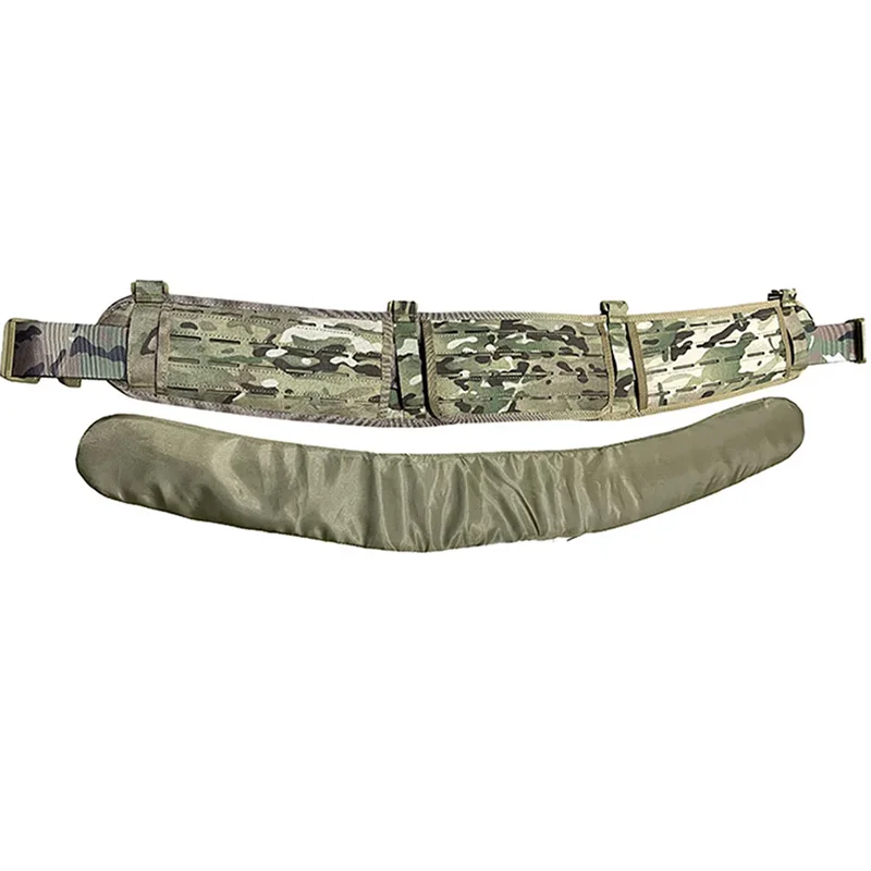 Cinturón táctico MOLLE modular ligero con corte láser