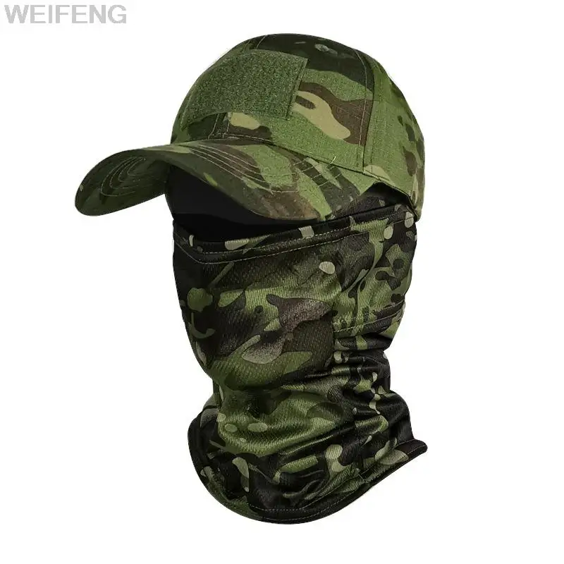 Pasamontañas táctico camuflaje completo para outdoor - imagen 2