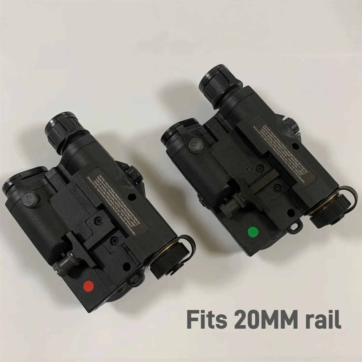 PEQ-15 Airsoft linterna táctica láser punto rojo e IR verde - imagen 5