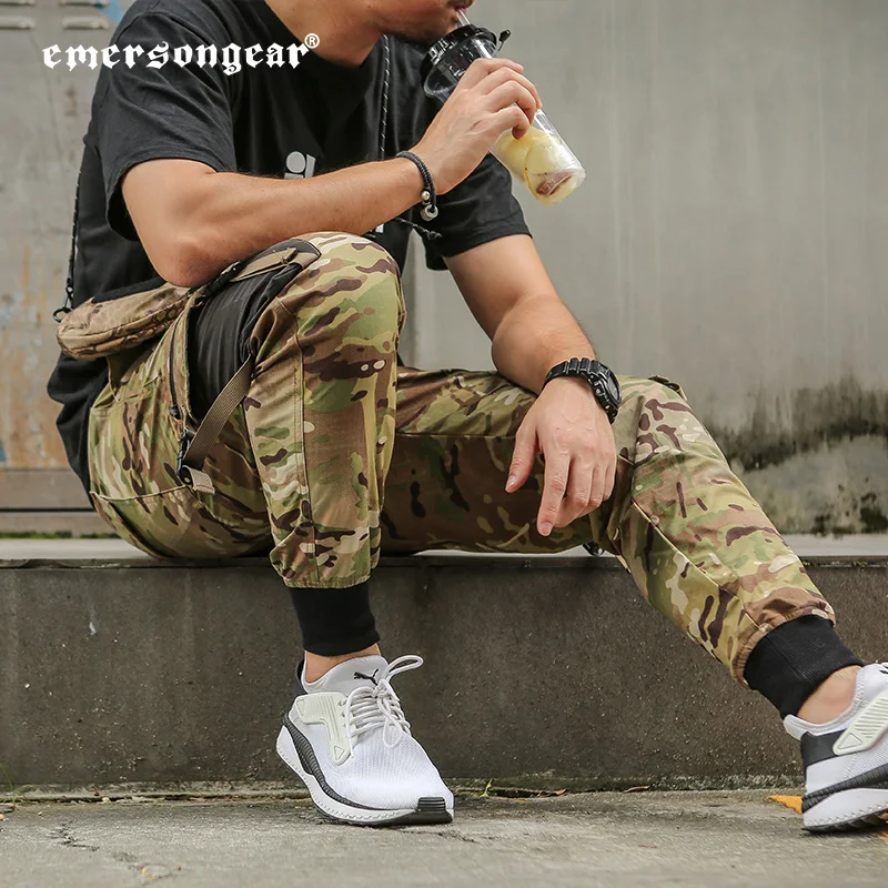 Emersongear Pantalón táctico militar con banda tobillo para campo - imagen 2