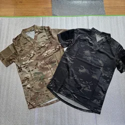 Camiseta táctica secado rápido manga corta para verano
