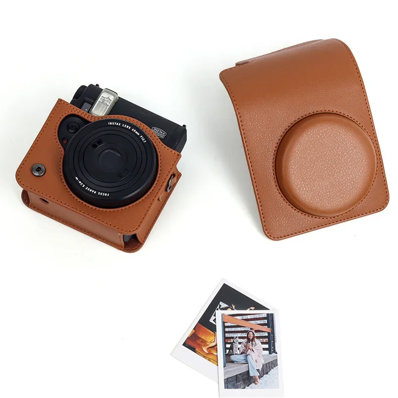 Cameratas PU con aspecto de cuero y formato de estuche