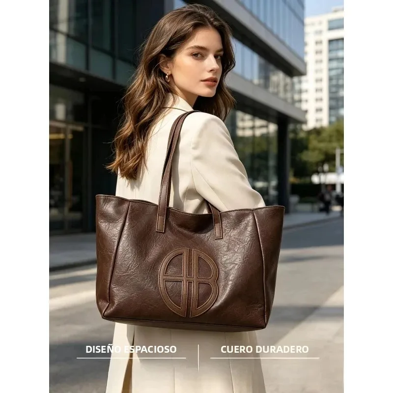 Bolso de hombro tote retro gran capacidad casual para trabajo - imagen 5