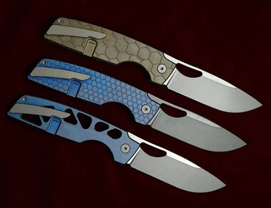 LEMIFSHE Cuchillo Plegable 154CM con Mango de Titanio EDC - imagen 2