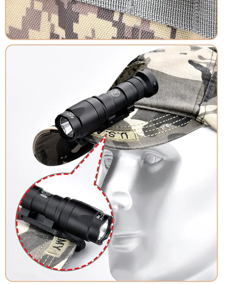 Clip para linterna con sistema MOLLE