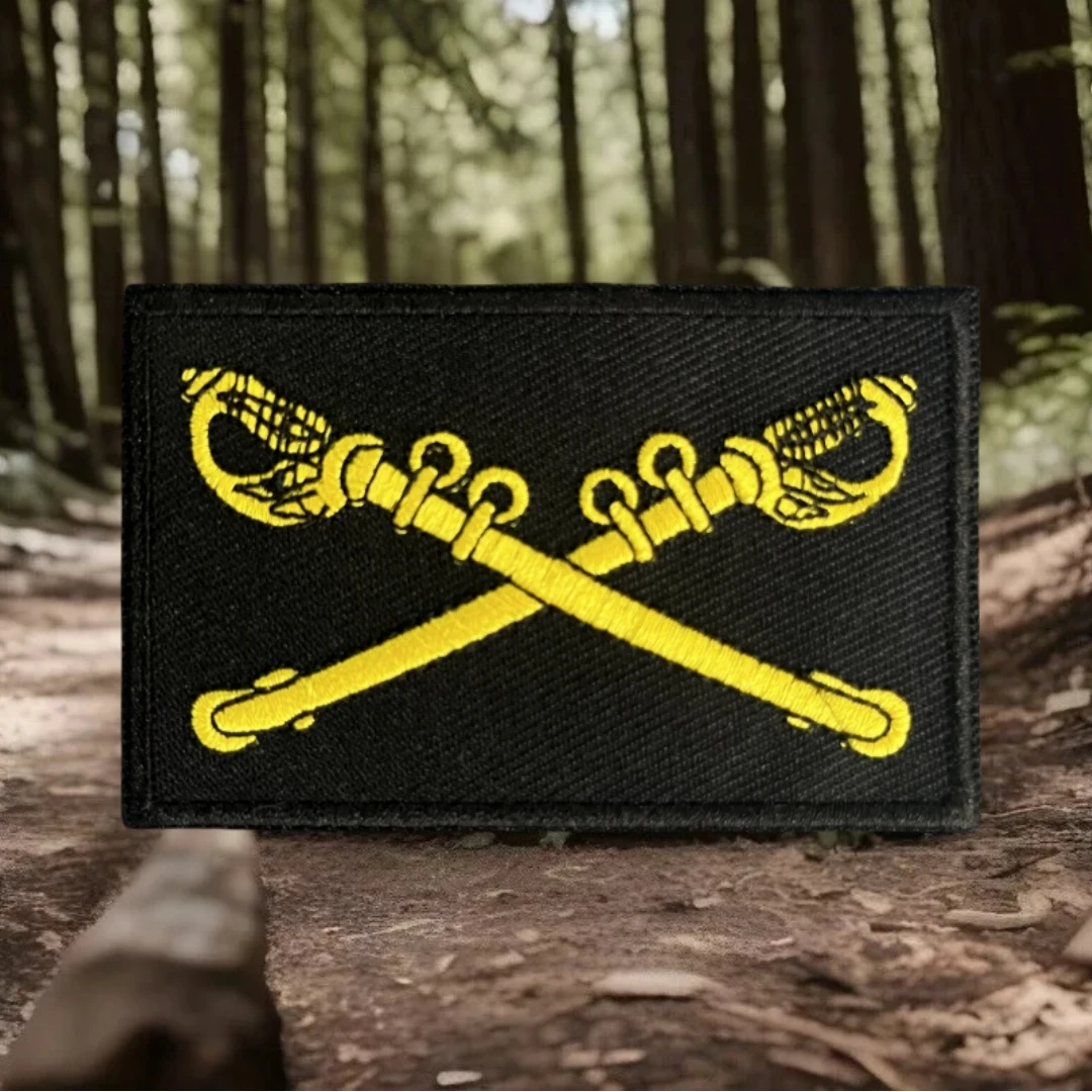 Parche táctico caballería sables cruzados – Gancho y bucle para mochila - imagen 5