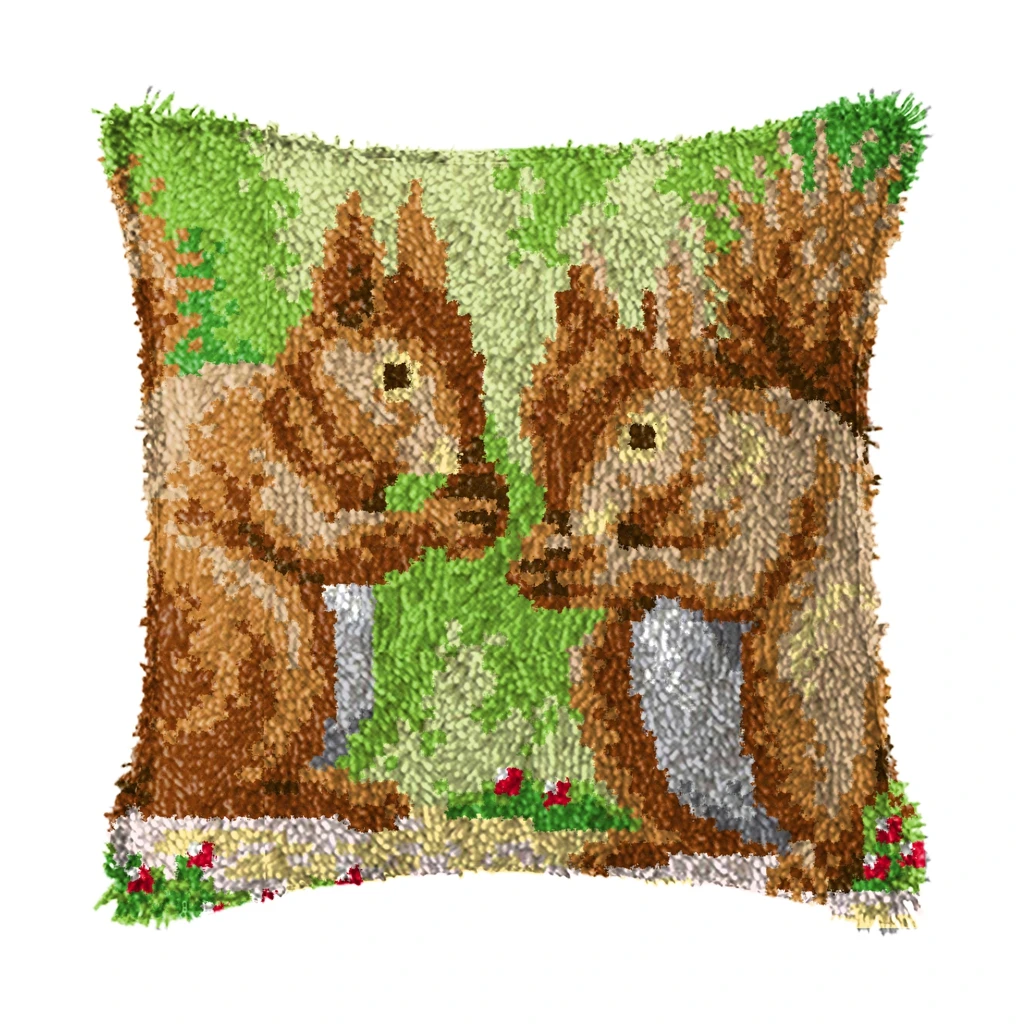 Kit bordado Smyrna con gancho de pestillo y diseños animales - imagen 3