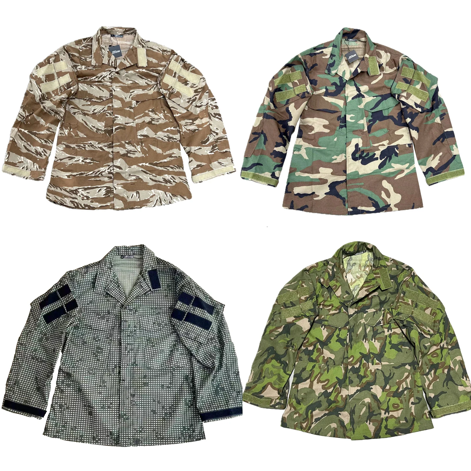 Chaqueta táctica G3 plateada estampado tigre jungla, manga larga - imagen 3