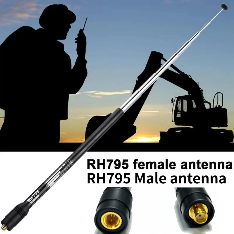 RH795 SMA-F/M antena telescópica banda ancha para escáner - imagen 3