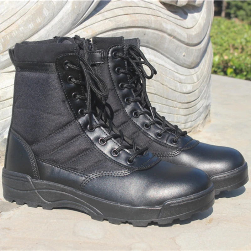Botas tácticas militares hombre cuero combate desierto montaña - imagen 5