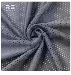 Tela de malla elástica transpirable para cuello y prendas