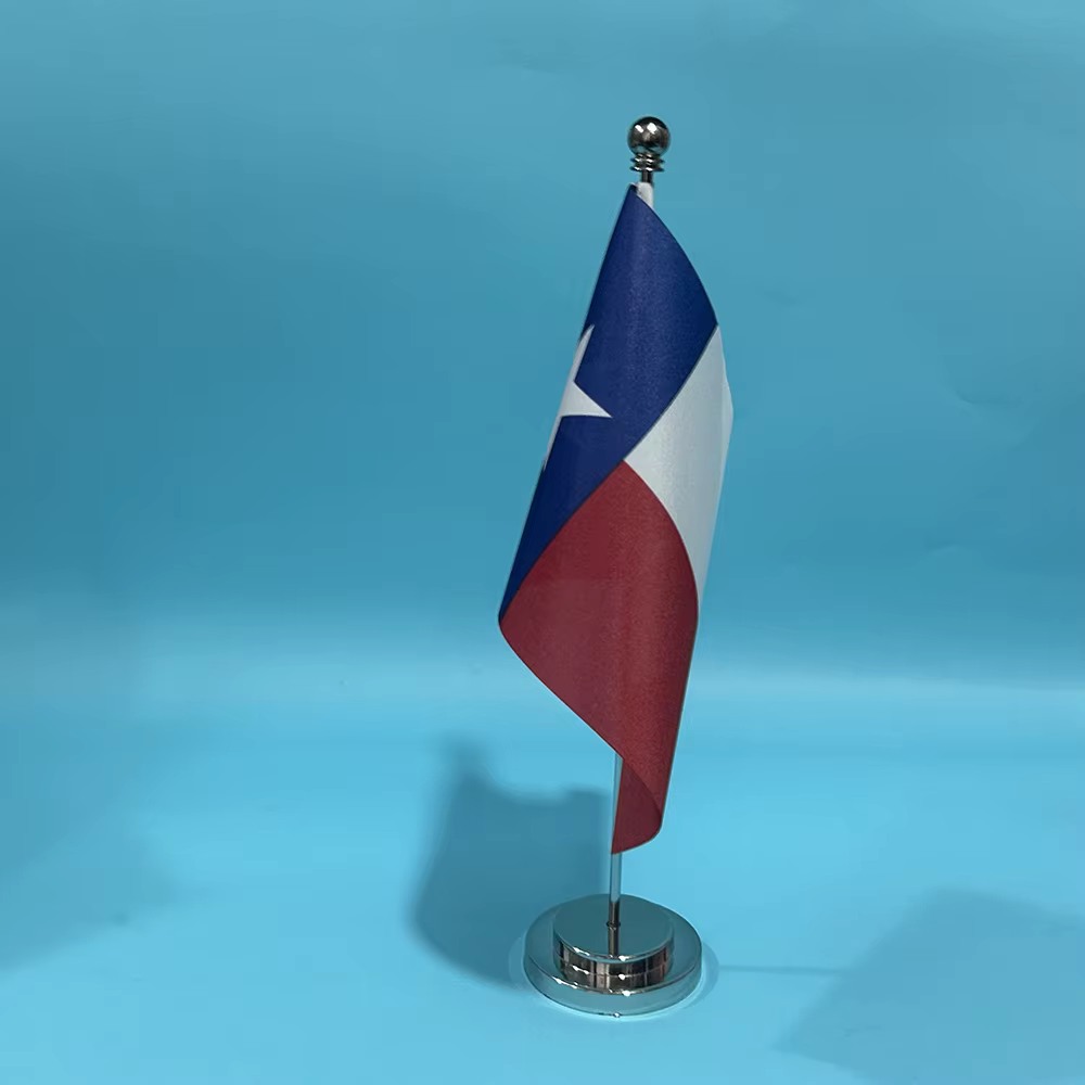 Vista completa bandera escritorio Texas SKY FLAG