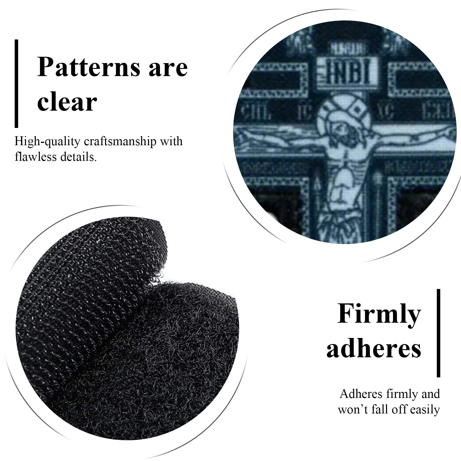 Parche Táctico Cruz de Cristo con Velcro – Insignia Morale para Equipamiento - imagen 5