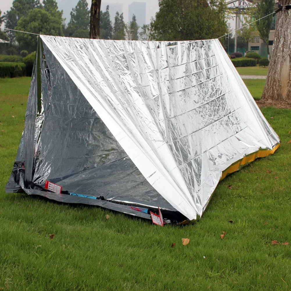 Manta térmica impermeable resistente al viento para supervivencia - imagen 4