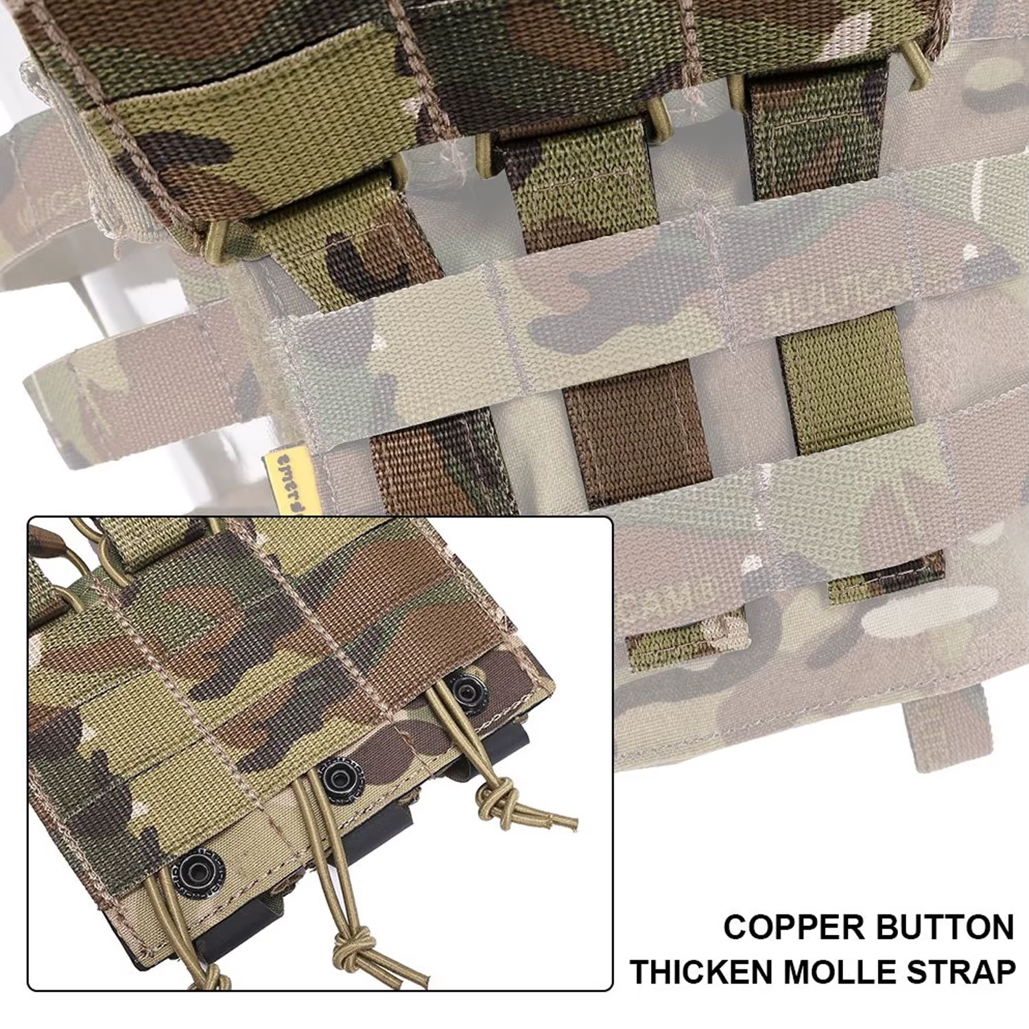Funda táctica MOLLE para cargadores de pistola 9 mm y cinturón - imagen 3
