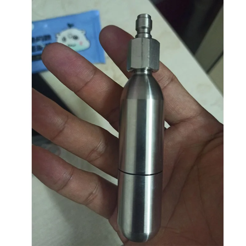 Cartucho CO2 recargable mini 3/8-24 UNF para inflado de bebidas - imagen 5