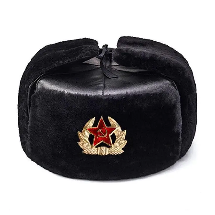 Detalle del gorro con estilo CCCP
