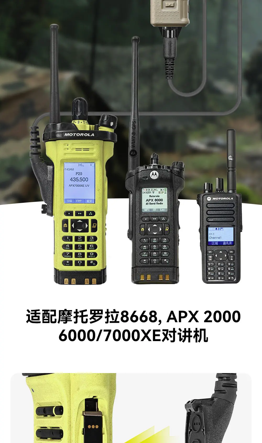 PTT U174 y conexión con auriculares