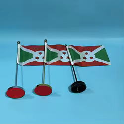 Bandera de Burundi de mesa en poliéster