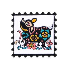 Pin esmalte Zodíaco Chino Dragón Tigre - Insignia solapa animales