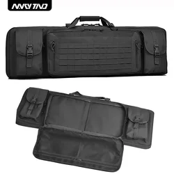 Bolsa táctica Molle reforzada para carabina y estuche pistola doble