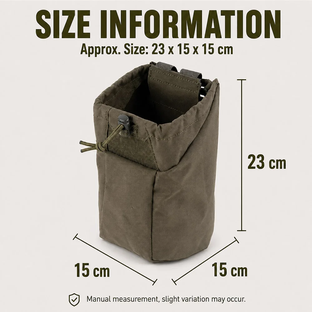 Bolsa Táctica MOLLE Plegable Cargadores – Airsoft, Caza y Tiro - imagen 4