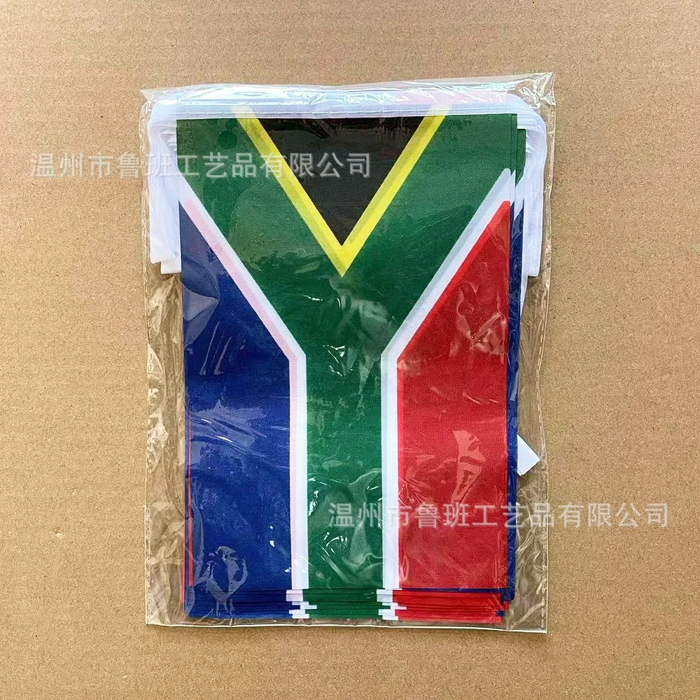 Banderines de Sudáfrica en poliéster, guirnalda para fiestas - imagen 2