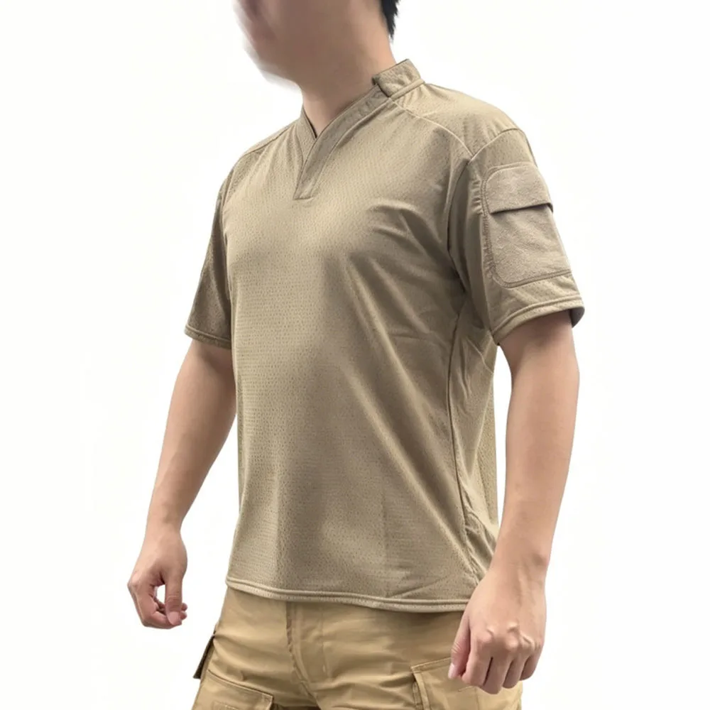 Camiseta táctica en negro (vista general)