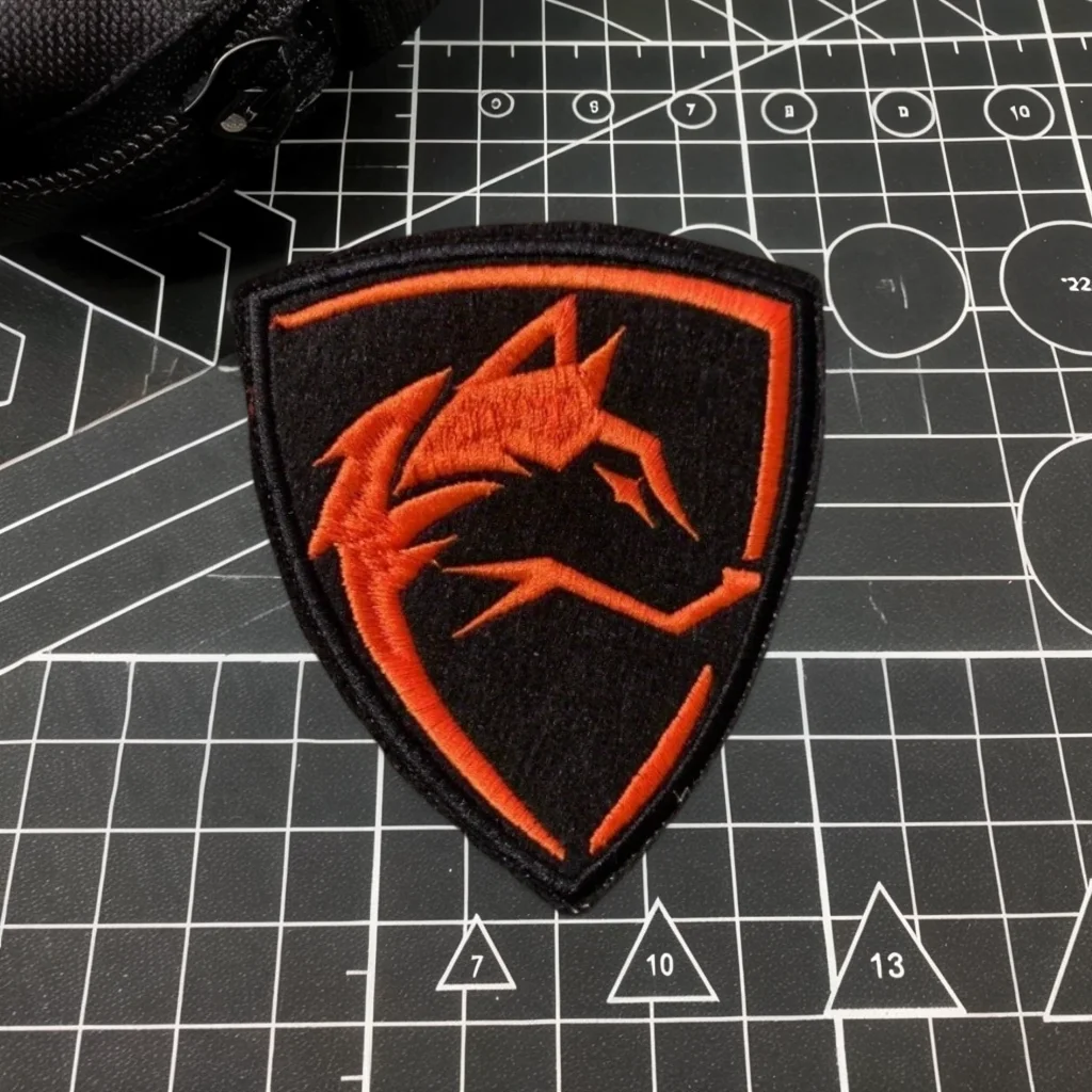 Parche táctico zorro bordado base velcro para chaleco militar - imagen 4