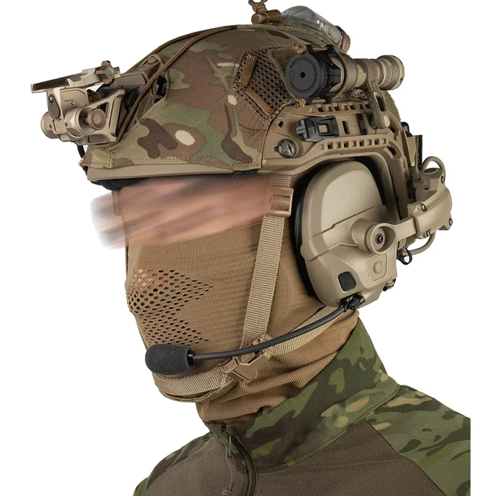 Máscara táctica para airsoft y caza con malla de acero extraíble - imagen 5