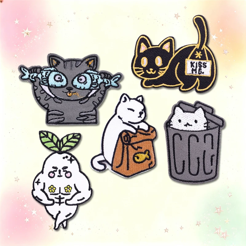 Parche bordado termoadhesivo animales divertidos para planchar - imagen 2
