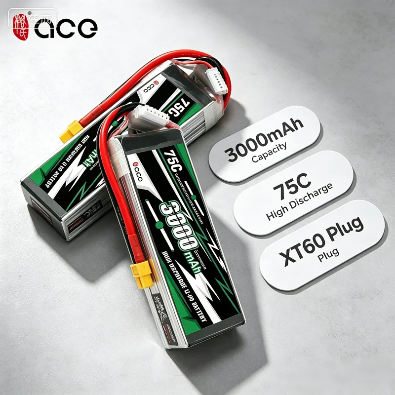 Gens Ace Batería LiPo 6S 3000 mAh 75C con conector XT60 - imagen 5