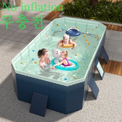 Piscina portátil de marco plegable para jardín, sin inflable