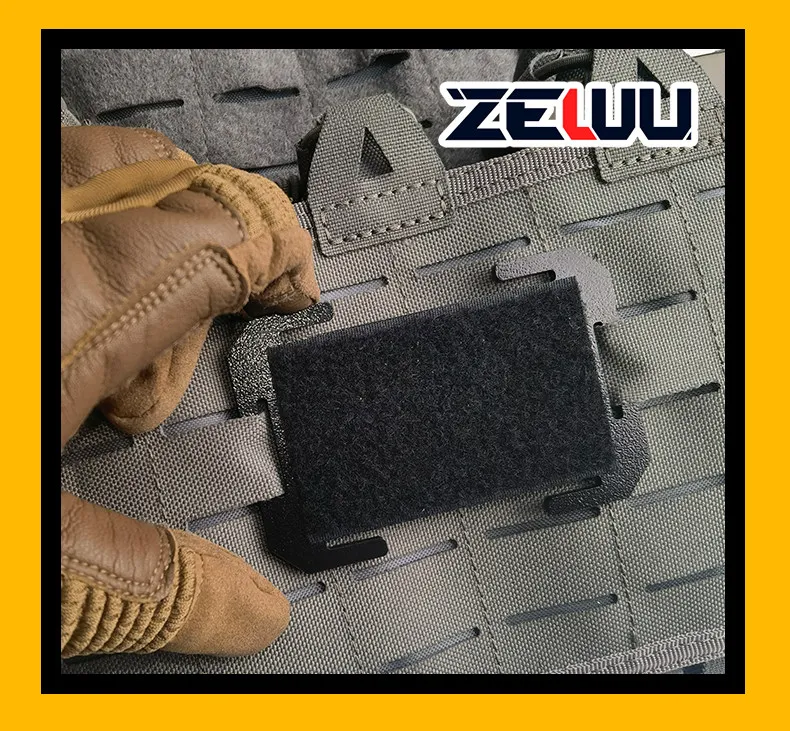 Placa adaptadora MOLLE con gancho y base de fieltro