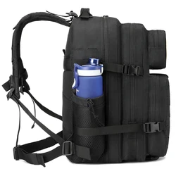 Mochila táctica MOLLE para exteriores ripstop con soporte botella