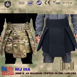 Chaleco táctico antibalas NIJ IIIA 1000D MOLLE ajustable exteriores
