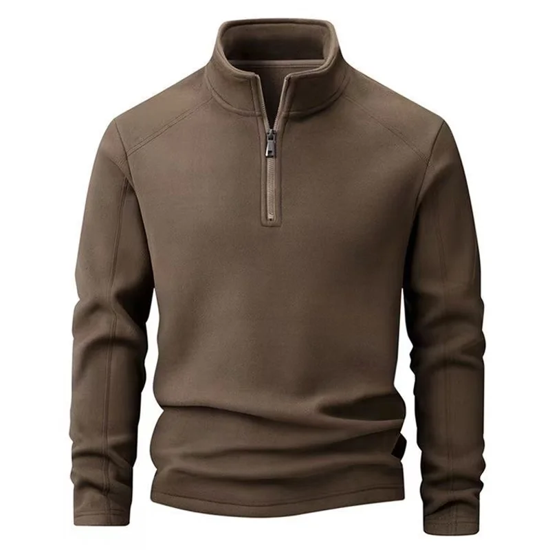 Chaqueta de forro polar cargo táctica hombre, cuello estándar