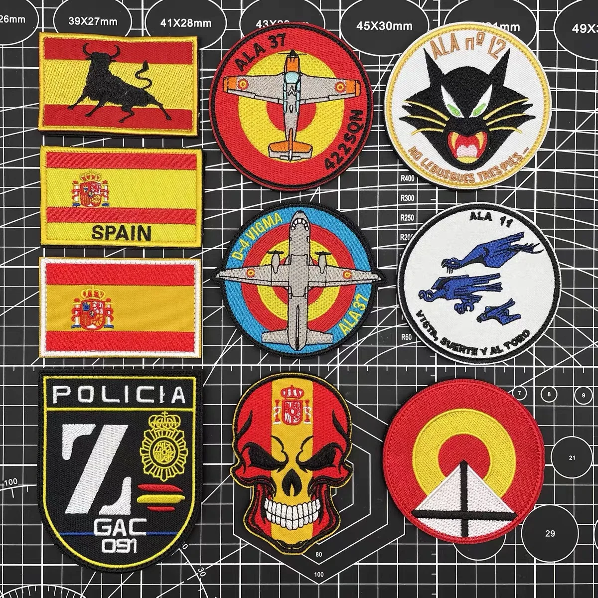 Parche bordado militar España – Brazalete Velcro para uniforme - imagen 4