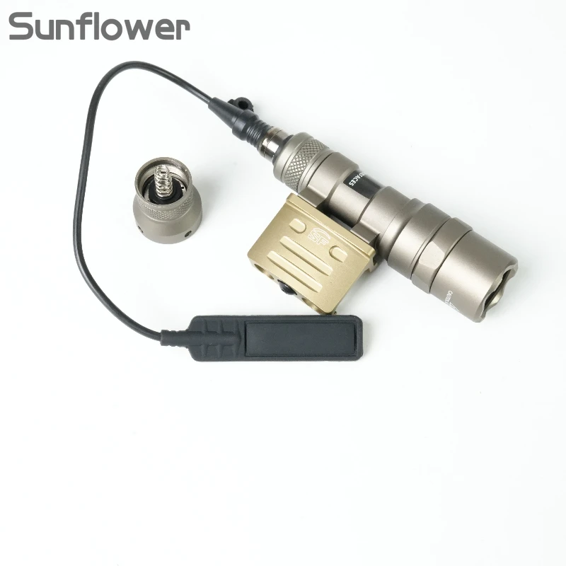 Surefi Linterna táctica LED para rifle con base M-LOK/Picatinny