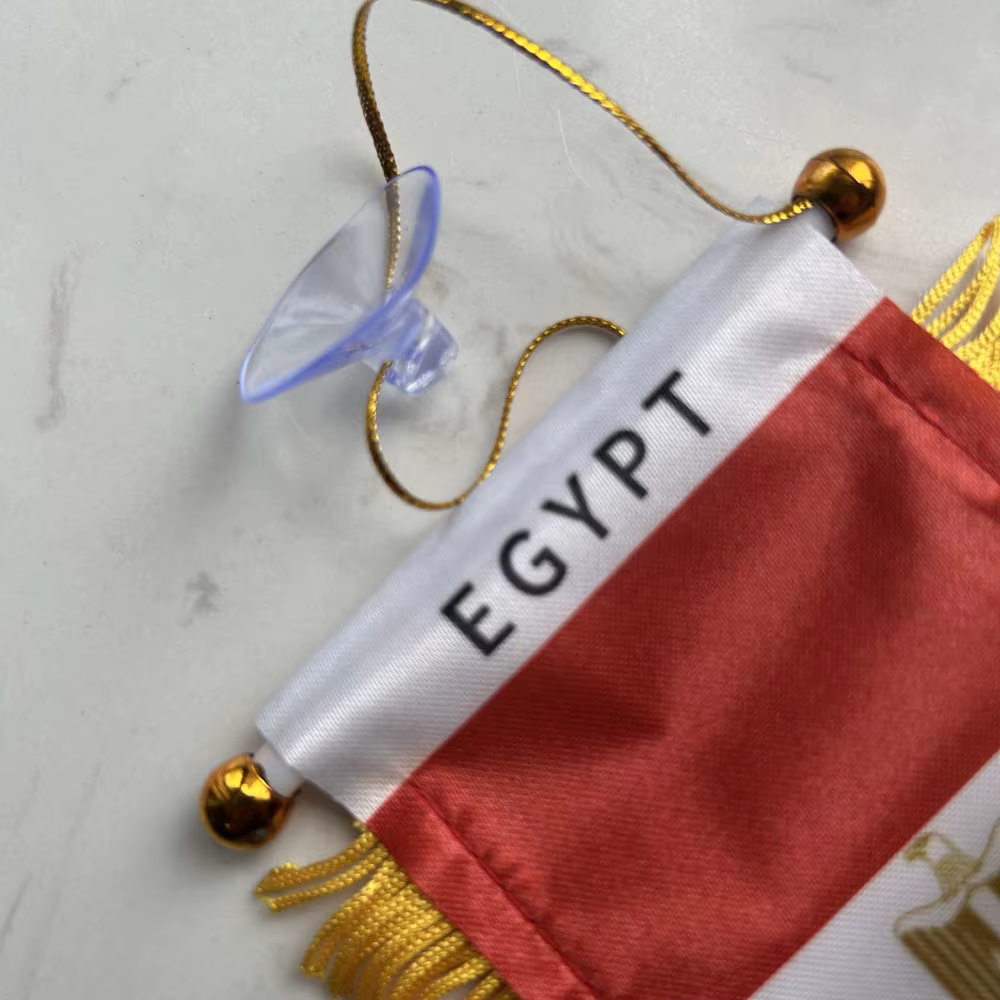 Bandera Egipto para coche, impresión doble cara en poliéster - imagen 3