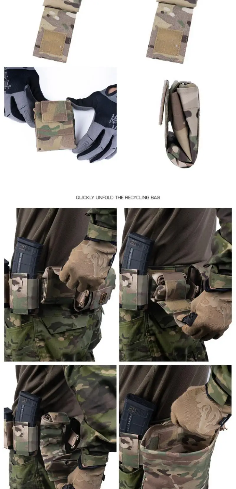 Bolsa de reciclaje de cargadores Poseidon Defense WRC vista lateral