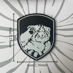 Manul Parches tácticos PVC gancho y bucle – Insignia para mochila