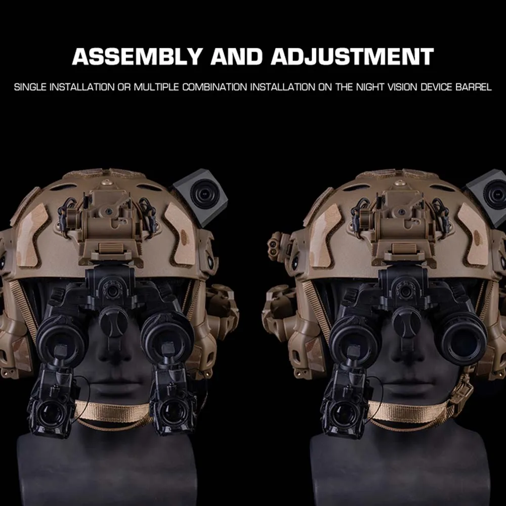 Casco visión nocturna con fusión térmica para airsoft y caza